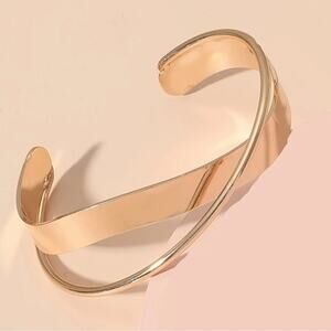 NEW NORDSTROM REVOLVE Duo Double Slim Band Twisted Bracelet Bangle Cuff Jewelry